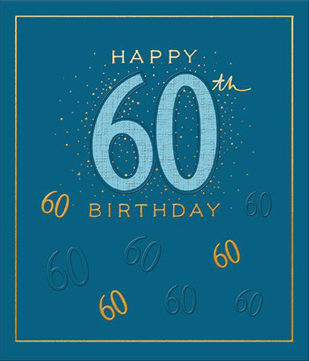 Picture of HAPPY 60TH BIRTHDAY CARD